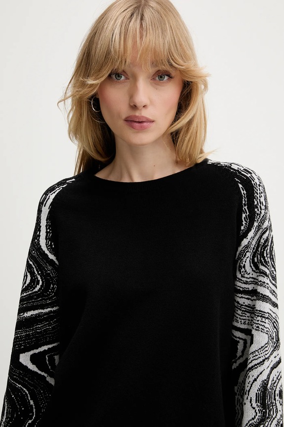 Desigual sweter KODIAK czarny 25WWJF28