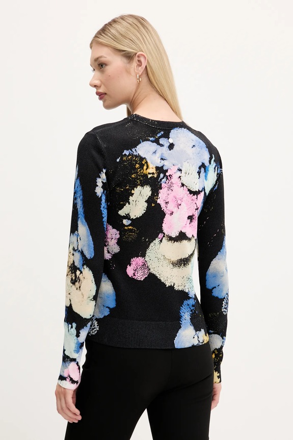 Îmbrăcăminte Desigual pulover NENUFAR LACROIX 25WWJF46 negru