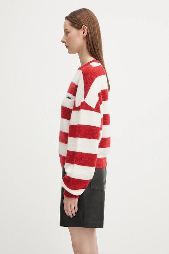 Fiorucci pulover de lână Cropped Alpaca W02FPKSW448KN11RD02 rosu AW25