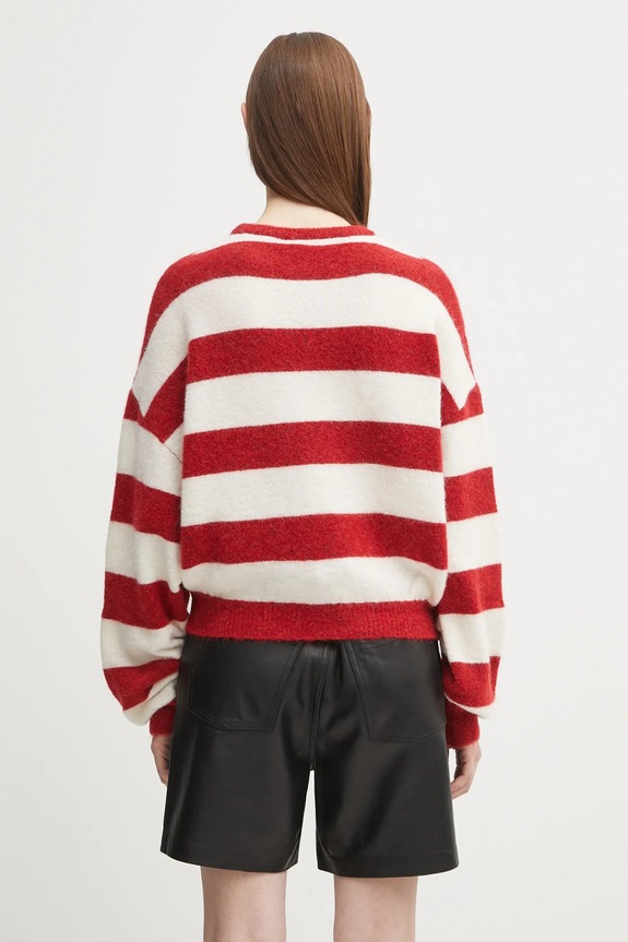 Îmbrăcăminte Fiorucci pulover de lână Cropped Alpaca W02FPKSW448KN11RD02 rosu