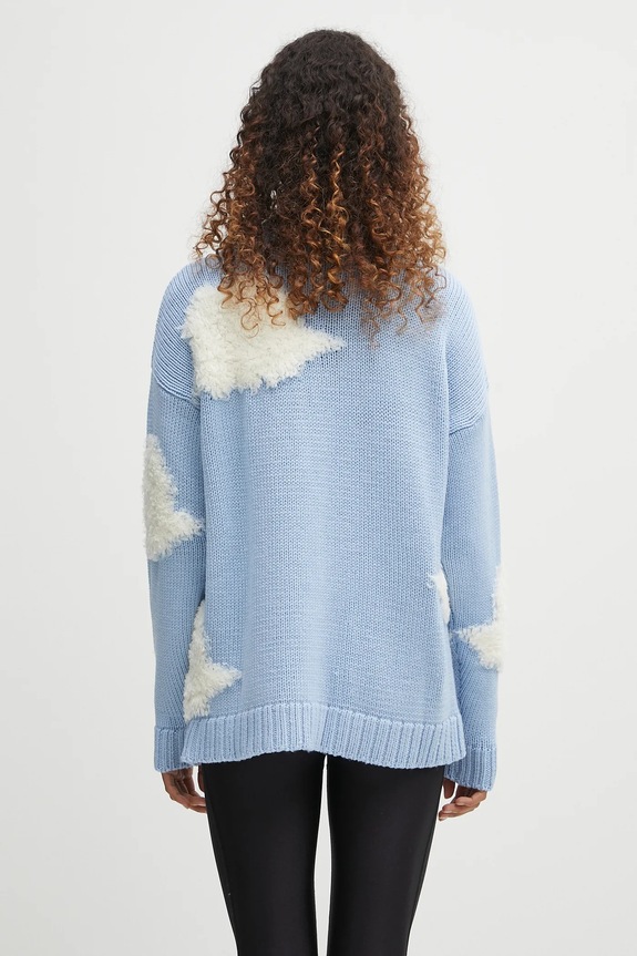 Одяг Вовняний светр Fiorucci Cloud W02SMKSW335KN05BL02 блакитний