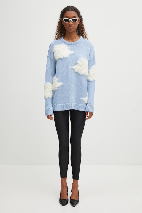 Fiorucci maglione in lana Cloud W02SMKSW335KN05BL02 blu