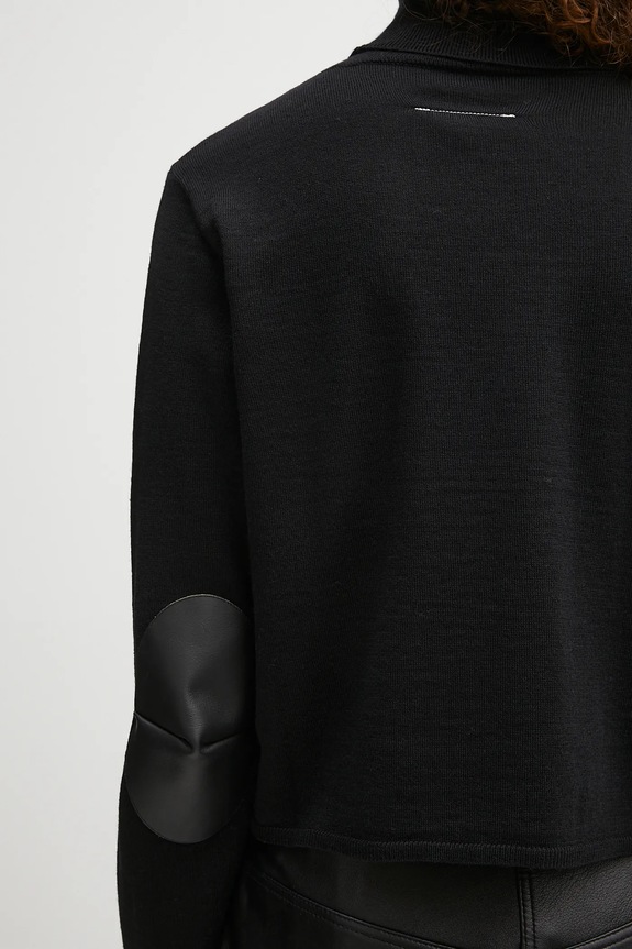 Vlnený sveter MM6 Maison Margiela čierna S52HA0296.M13133.900