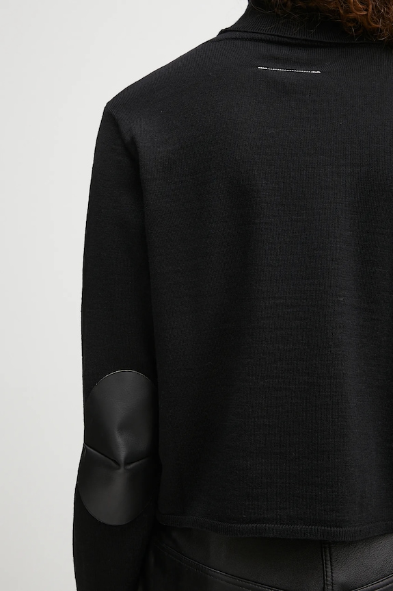 MM6 Maison Margiela woolen jumper black S52HA0296.M13133.900