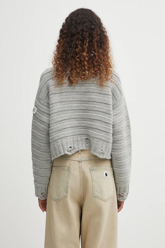 Odzież MM6 Maison Margiela sweter wełniany S52HL0031.M13040.857M szary