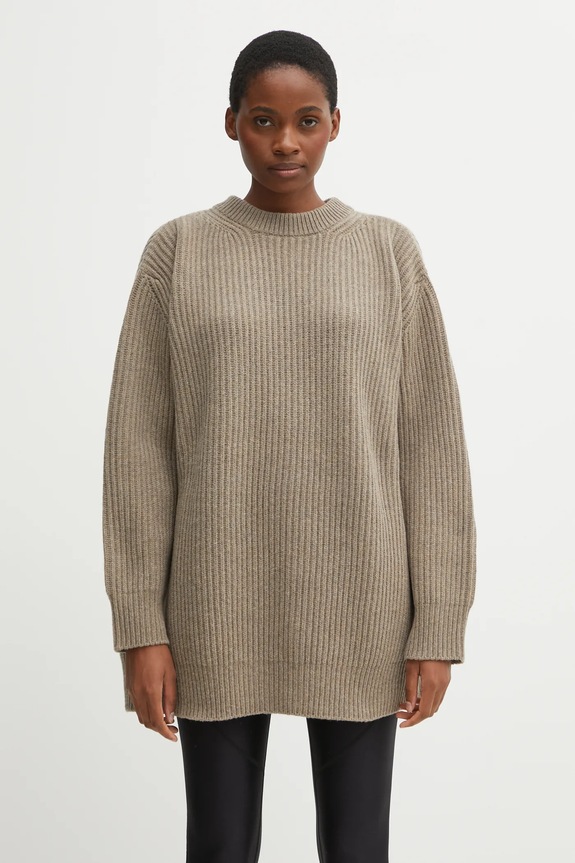 MM6 Maison Margiela wool blend sweater medium thickness beige S62HL0042.M13193.114