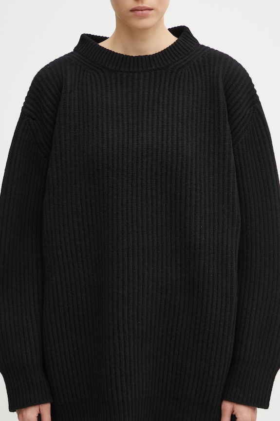 MM6 Maison Margiela pulover din amestec de lână negru S62HL0042.M13192.900