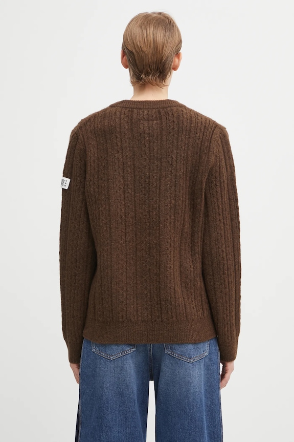 Clothing MM6 Maison Margiela wool blend sweater S62HN0008.M13195.143 brown