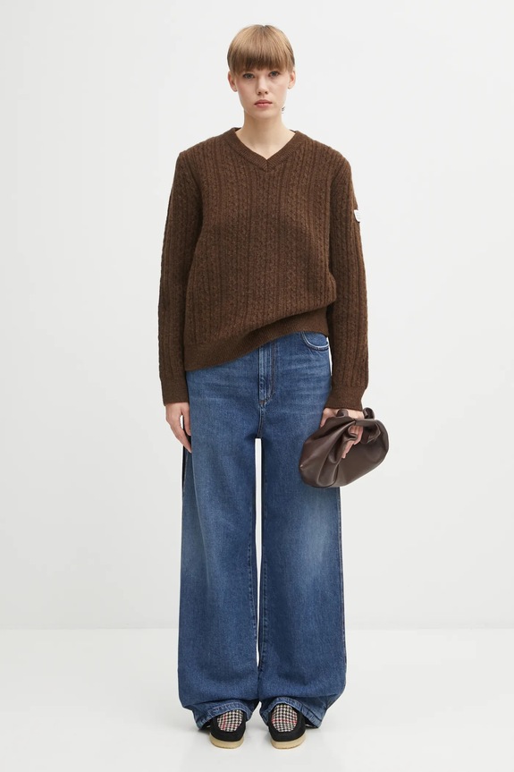 MM6 Maison Margiela wool blend sweater S62HN0008.M13195.143 brown