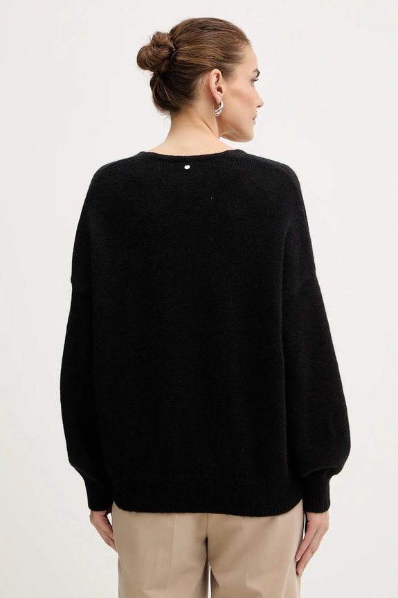 Odzież BOSS Orange sweter z dodatkiem wełny C Fondyssa 50550464 czarny