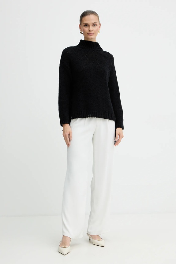 Sveter s prímesou vlny Marella Emme by Marella 2525366082200 čierna AW25