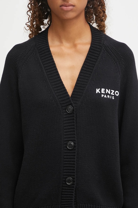 Джемпер Kenzo Boke Flower Placed Cardigan чорний FF62CA7063LA