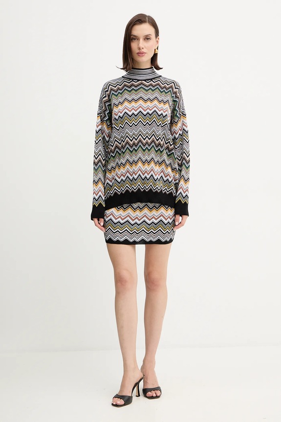 Missoni pulóver gyapjúkeverékből DS25WN16.BK01CQ barna AW25