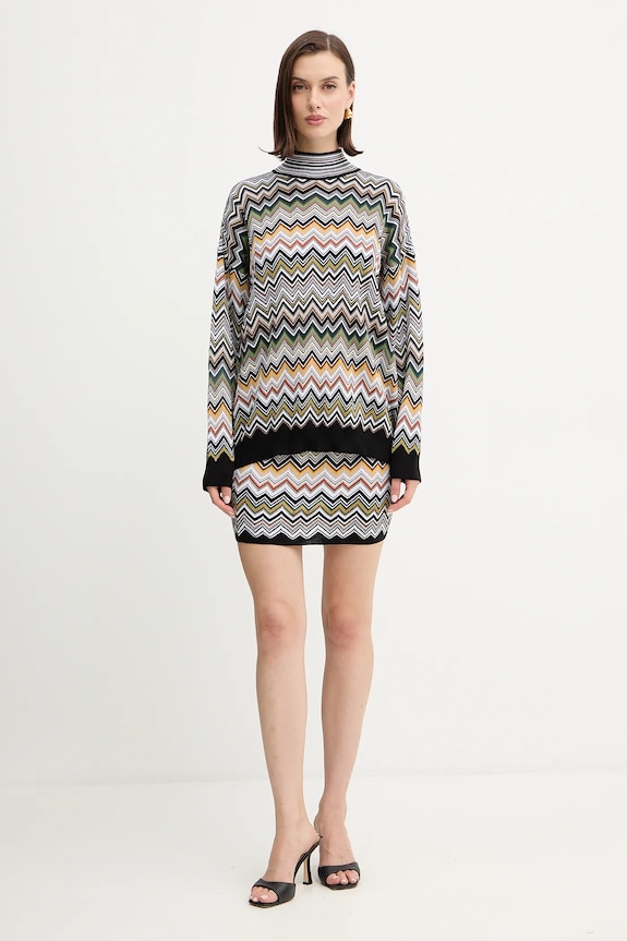 Missoni pulóver gyapjúkeverékből DS25WN16.BK01CQ barna AW25