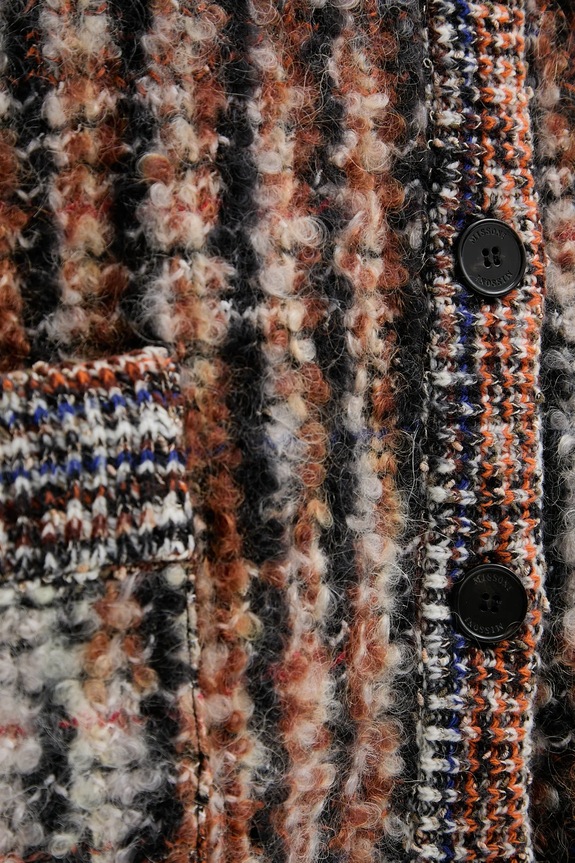 Missoni gyapjú kardigán DS25WM1N.BC005M barna