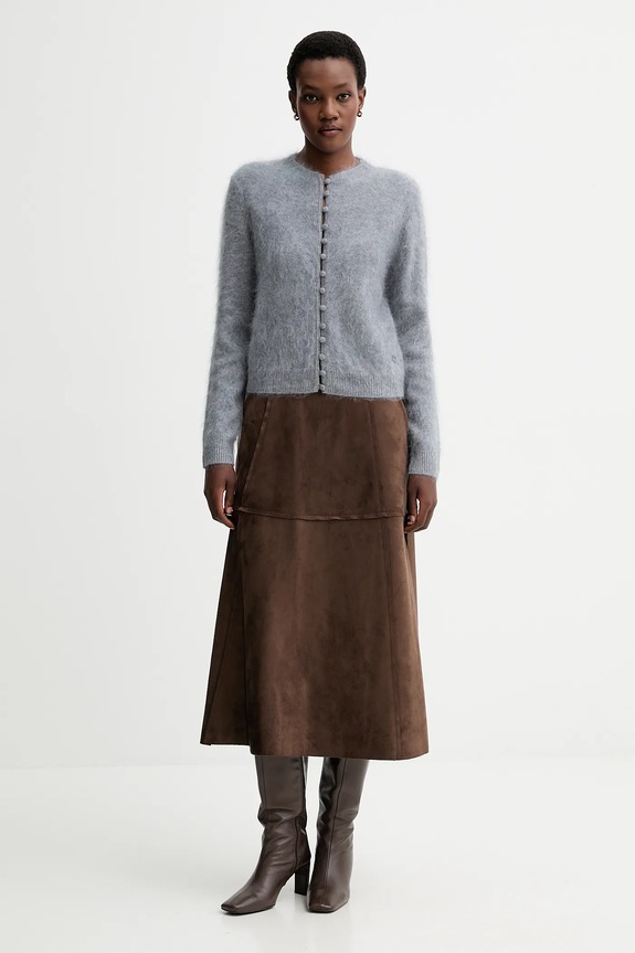 Rag & Bone cardigan din cașmir RG6425F6MCA gri AW25