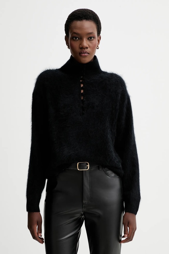 Rag & Bone pulover de cașmir grosime medie negru RG6325F6MCA