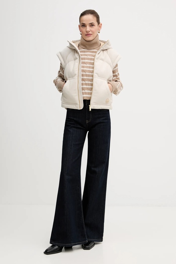 Vlnený sveter Tommy Hilfiger WW0WW46791 béžová AW25