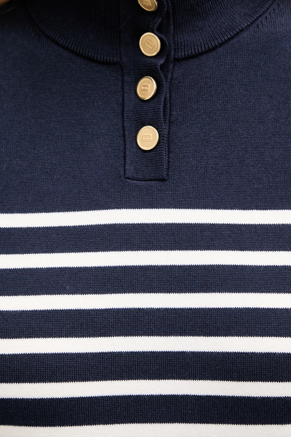 Tommy Hilfiger pulover WW0WW47467 bleumarin