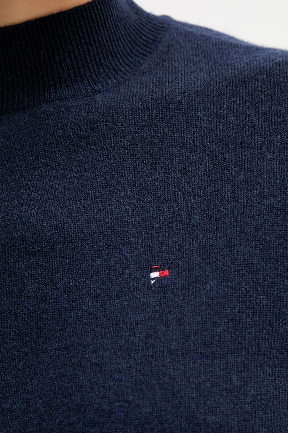 Tommy Hilfiger pulover de lână WW0WW47468 bleumarin