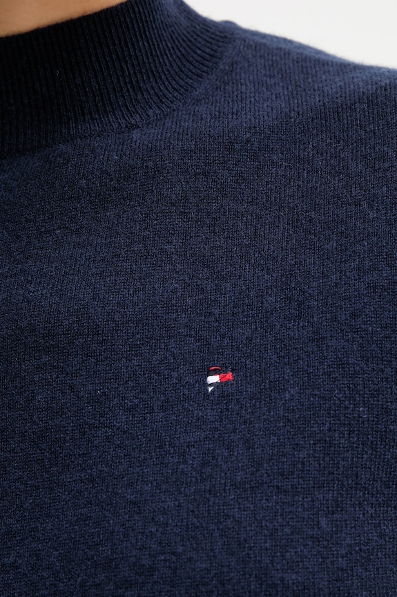 Tommy Hilfiger pulover de lână WW0WW47468 bleumarin