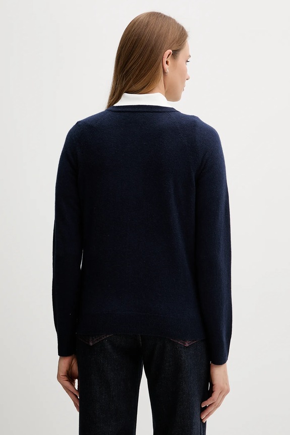 Ruházat Tommy Hilfiger gyapjú kardigán WW0WW47469 sötétkék