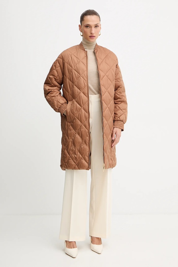 BOSS gyapjú pulóver 50548298 bézs AW25