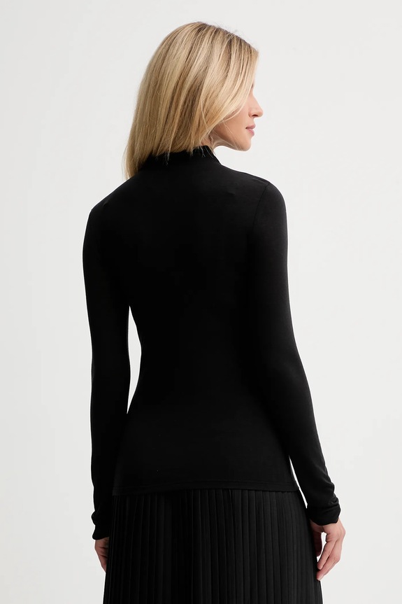 Oblečenie Tričko s dlhým rukávom s prímesou vlny Calvin Klein LV044D239G čierna