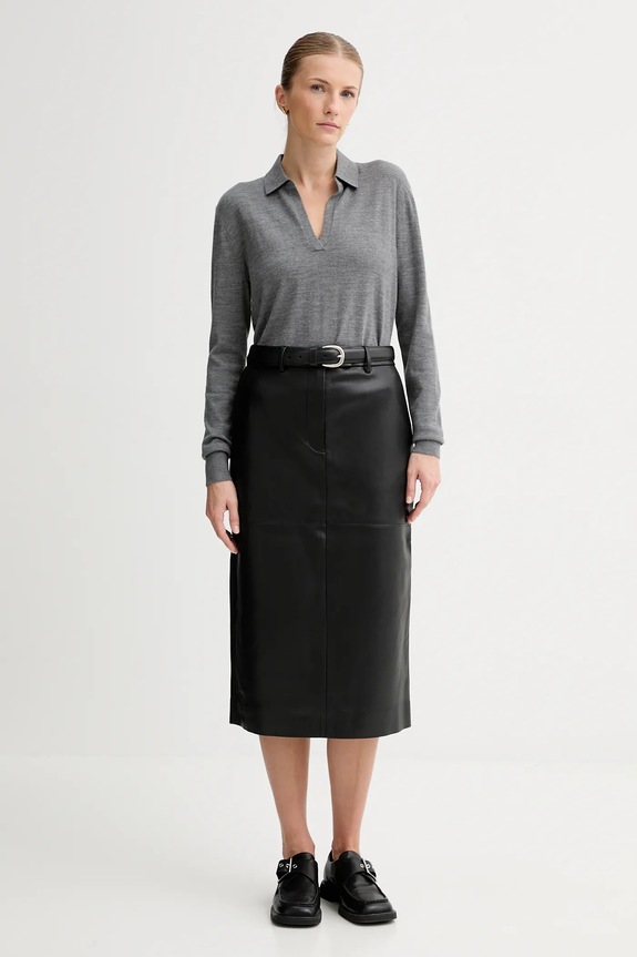 Calvin Klein pulover din amestec de lână LV044A305G gri AW25