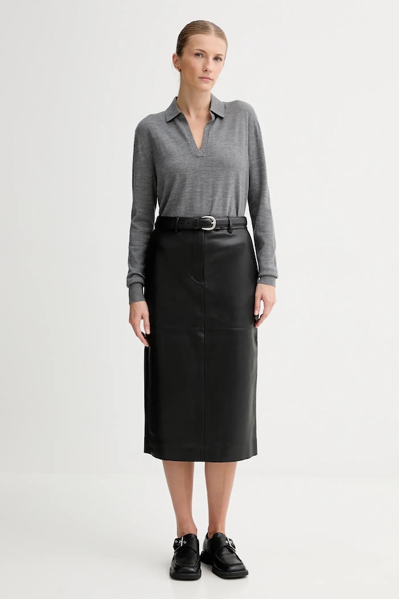 Calvin Klein pulover din amestec de lână LV044A305G gri AW25
