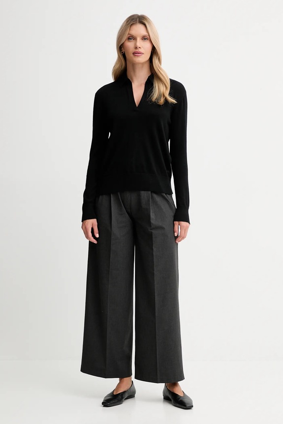 Πουλόβερ με προσθήκη μαλλιού Calvin Klein LV044A305G μαύρο AW25