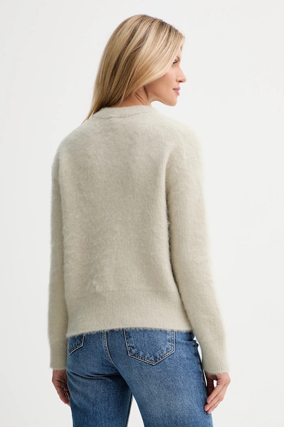 Oblečenie Sveter s prímesou vlny Calvin Klein LV044D359G béžová