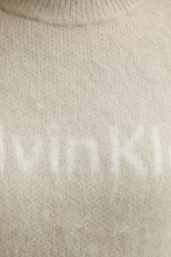 Sveter s prímesou vlny Calvin Klein LV044D359G béžová
