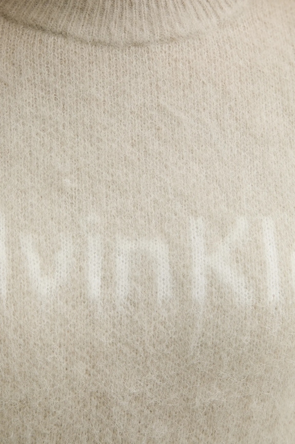 Sveter s prímesou vlny Calvin Klein LV044D359G béžová
