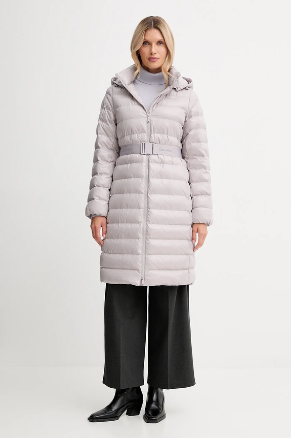 Πουλόβερ με προσθήκη μαλλιού Calvin Klein LV044D371G μωβ AW25