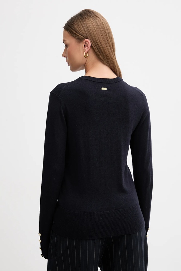 Îmbrăcăminte Barbour pulover de lână CARLBY LKN1686 bleumarin