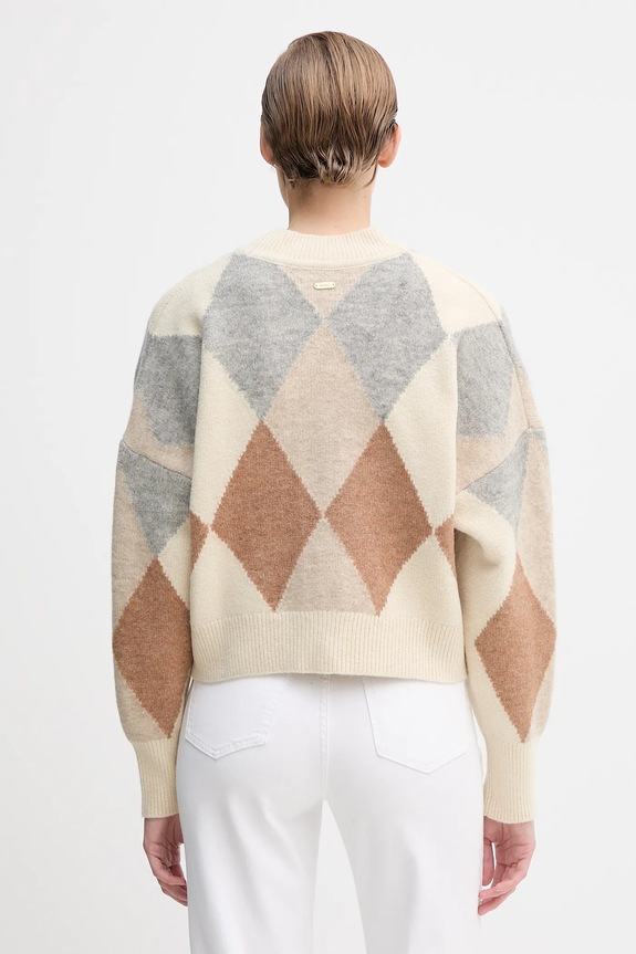 Îmbrăcăminte Barbour cardigan din amestec de lână SILVIA LKN1674 bej