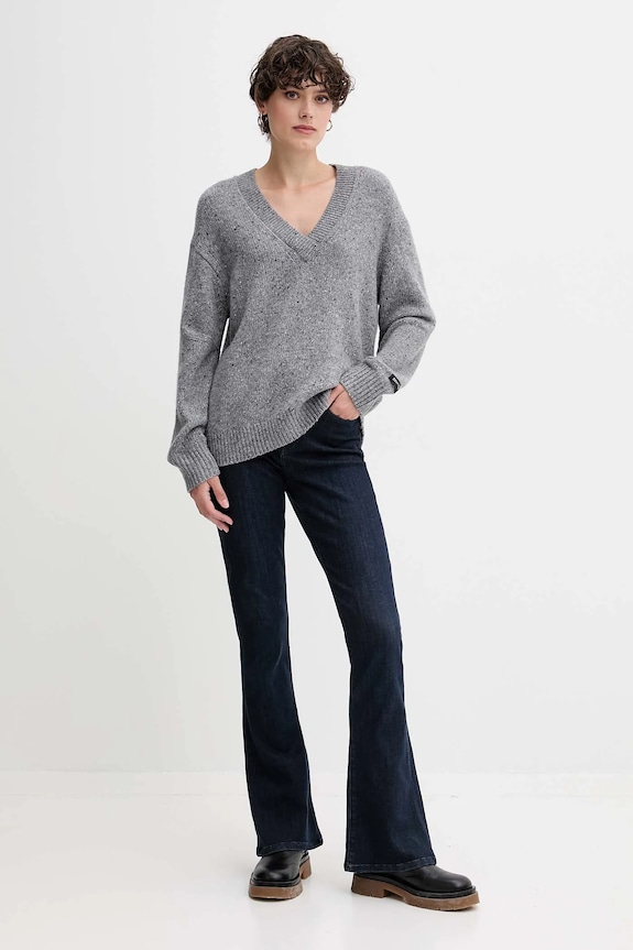 Calvin Klein Jeans pulover LV044D328G gri AW25