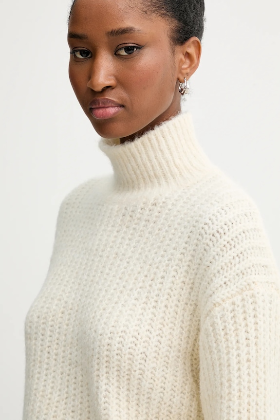 Πουλόβερ Calvin Klein Jeans μπεζ LV044D361G