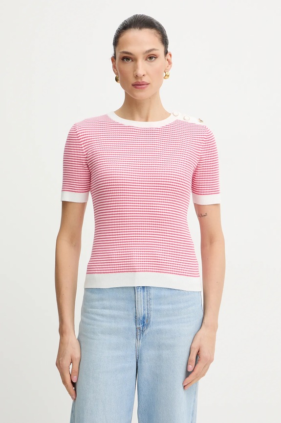 Majica Morgan Okrogel roza MCAMELI