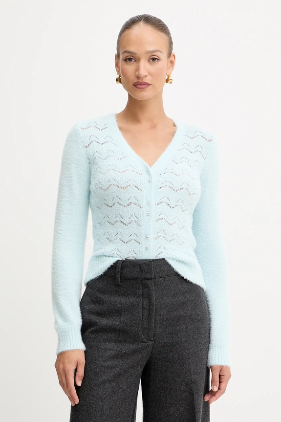 Morgan cardigan uni albastru MLILY