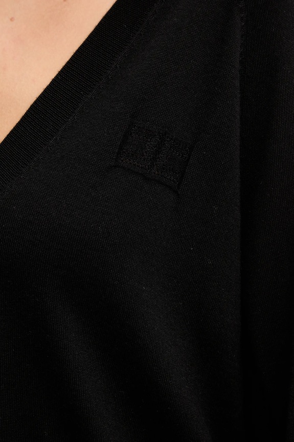 Elisabetta Franchi pulover din amestec de lână MK34S57E2 negru