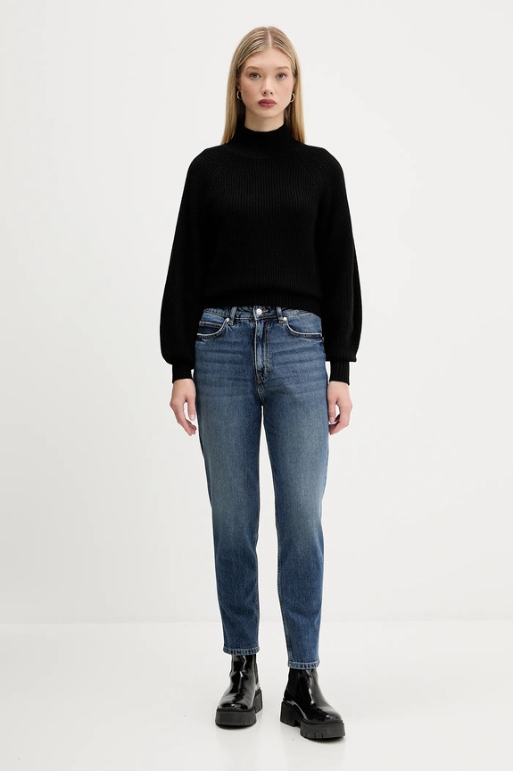 HUGO pulover de lână Sorellasio 50548292 negru AW25