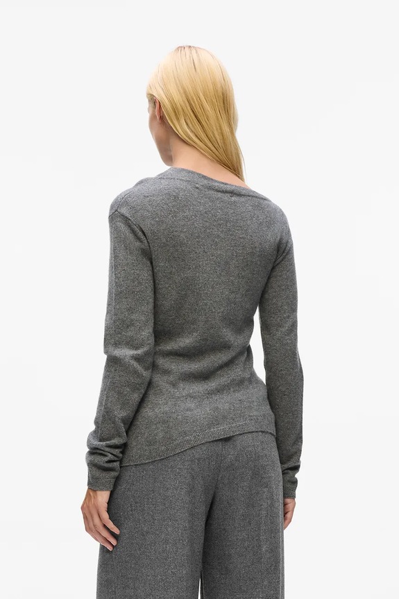 Karl Lagerfeld sweter kaszmirowy A4W18042 szary AW25