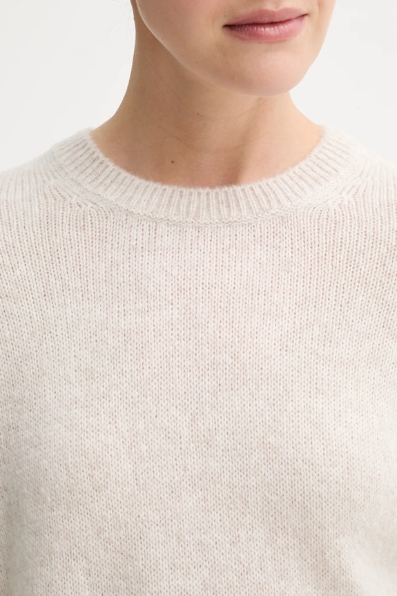Marc O'Polo sweter z wełną 508612160463 beżowy