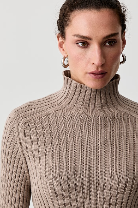 Marc O'Polo sweter damski bawełniany beżowy 5000008826