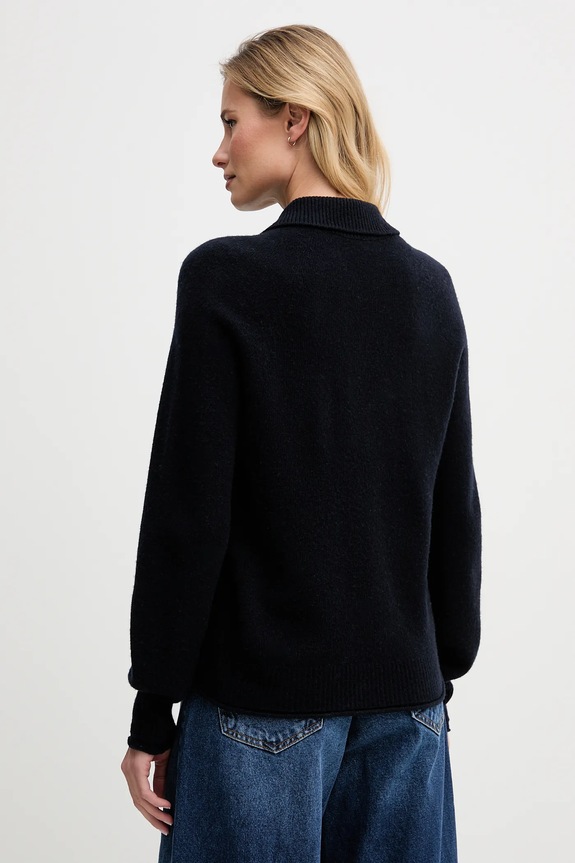 Îmbrăcăminte Lacoste pulover de lână AF4010 bleumarin