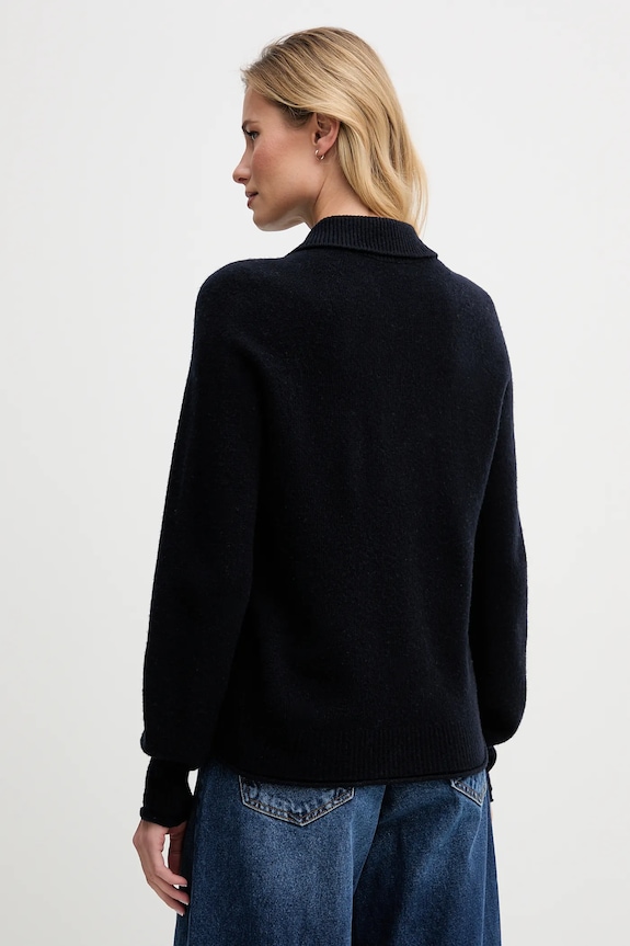 Îmbrăcăminte Lacoste pulover de lână AF4010 bleumarin