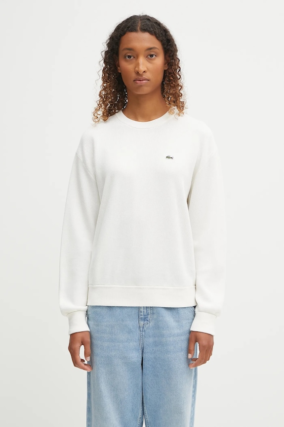 Lacoste wool blend jumper medium thickness beige AF4158