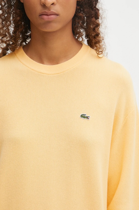 Lacoste maglione in lana giallo AF4158